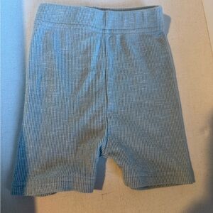 Little Bipsy Sky Blue Ribbed Shorts